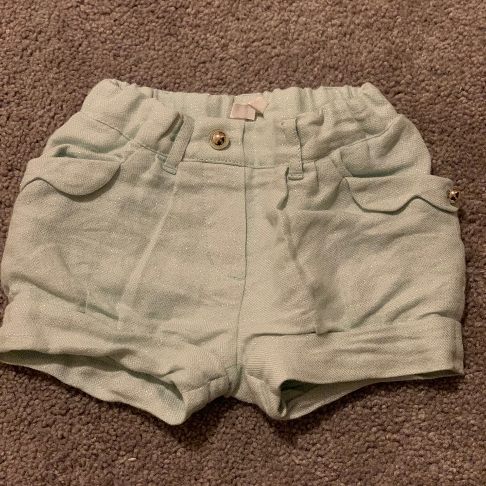 CHLOE (DESIGNER) sparkle shorts size 9 months